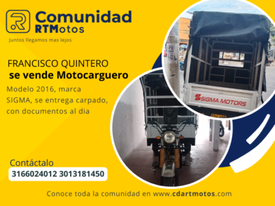 MOTOCARGUERO PARA LA VENTA